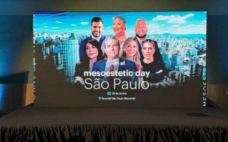 Painel de LED para eventos em São Paulo: painel de LED no palco de um evento corporativo